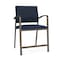 Lesro Newport Wide Hip Chair Metal Frame, Bronze, RF Blueberry Back, MD Ink Seat NP1261 - alternate 1